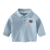 Little bear boy long sleeve polo shirt