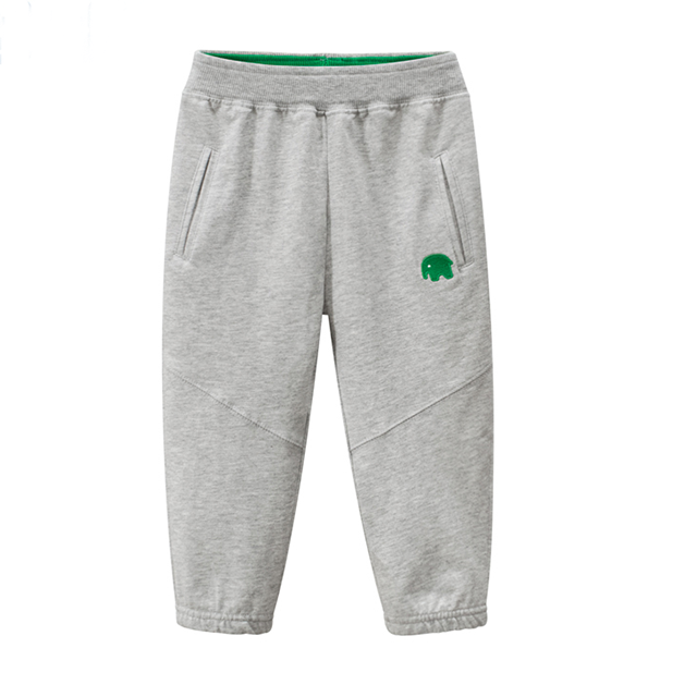 Elephant embroidery boys jogger pant