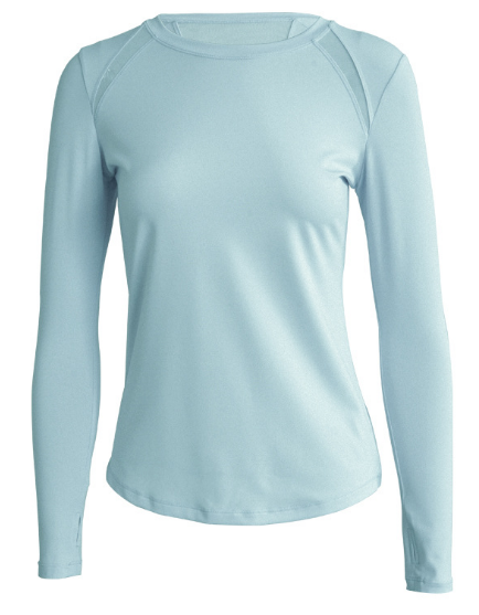 New women's quick dry yoga top with back mesh