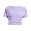 Women running yoga short sleeve tops