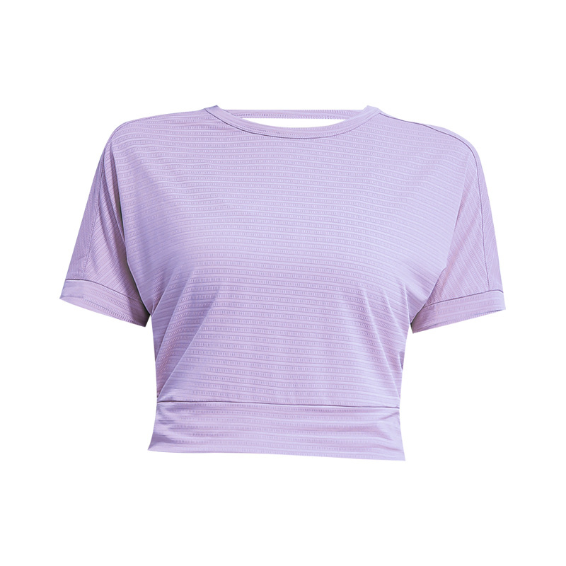 Women running yoga short sleeve tops