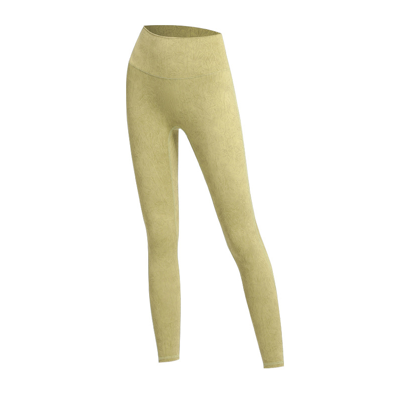  women snowflake wash work out legging with high waist and buttocks design