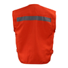 poplin safety workwear vest with multi-pockets
