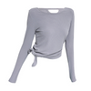 Women's quick dry irregular hem sports long tops