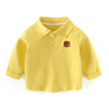 Little bear boy long sleeve polo shirt